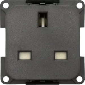 CBE Grey 240V 3pin Mains Socket (Retail Packed)