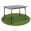 Westfield Black Aircolite Twin 120 x 80cm Table - Silver Legs
